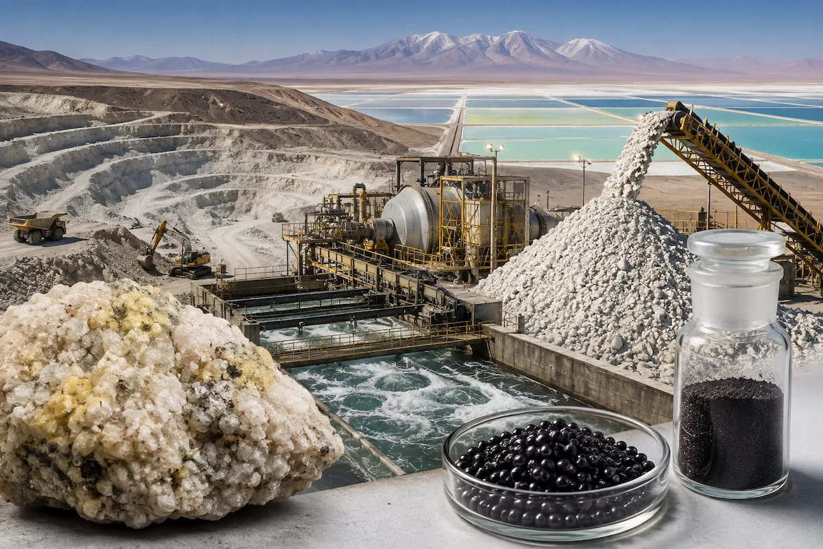 فرآیند تولید ید در شیلی از معادن کالیش در صحرای آتاکاما